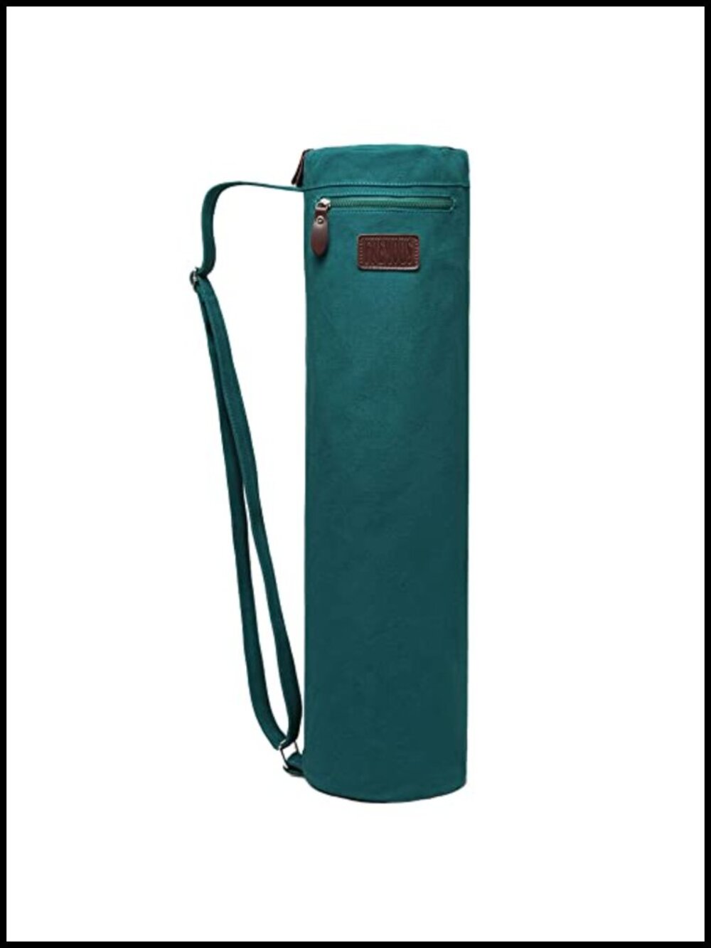 FREMOUS Canvas Yoga Mat Bag Full Zip Adjustable Strap Fitness Carrier